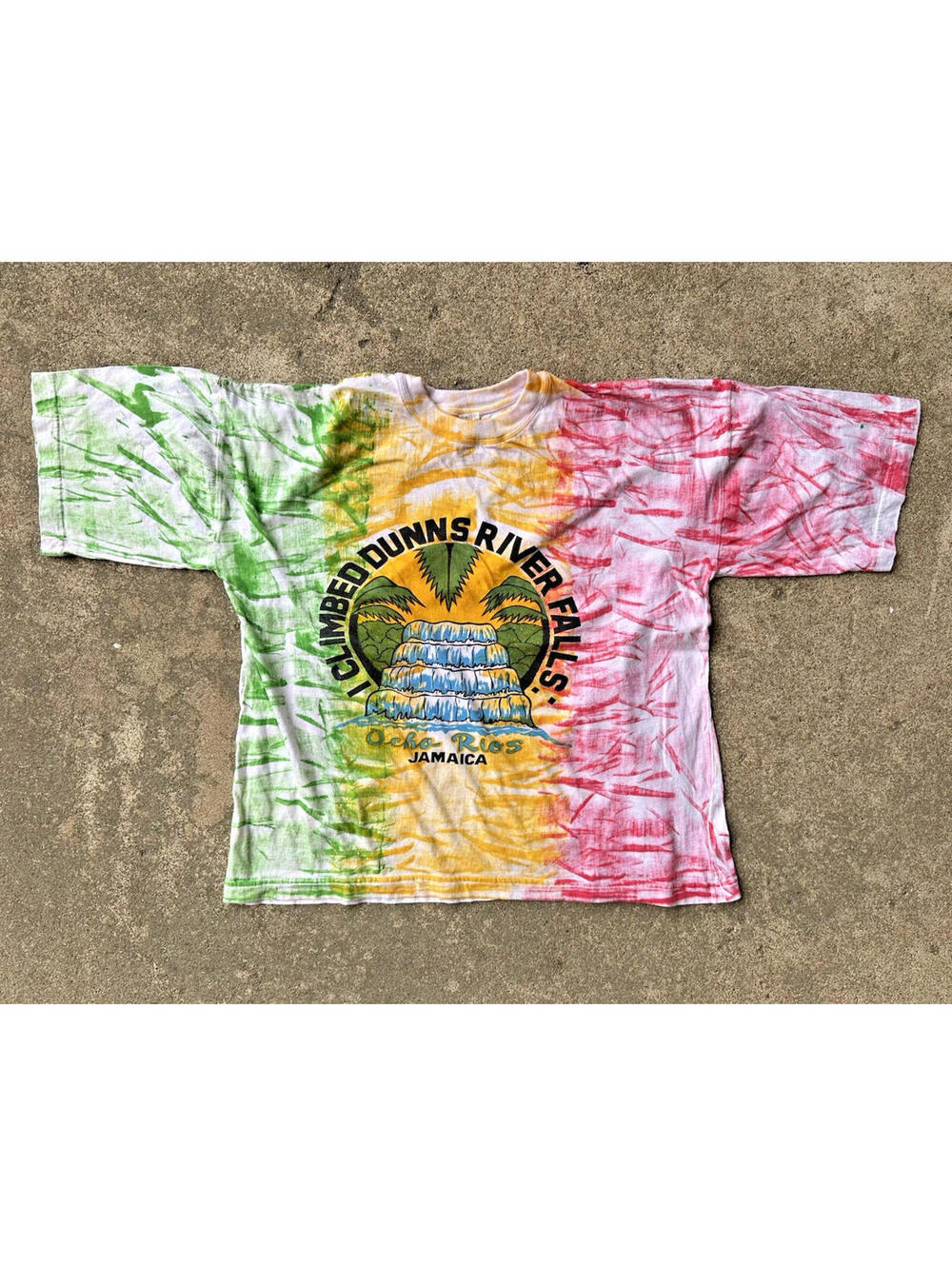 vintage JAMAICA T SHIRT reggae OCHO RIOS oversized RASTA boxy 80's fit SEEN!